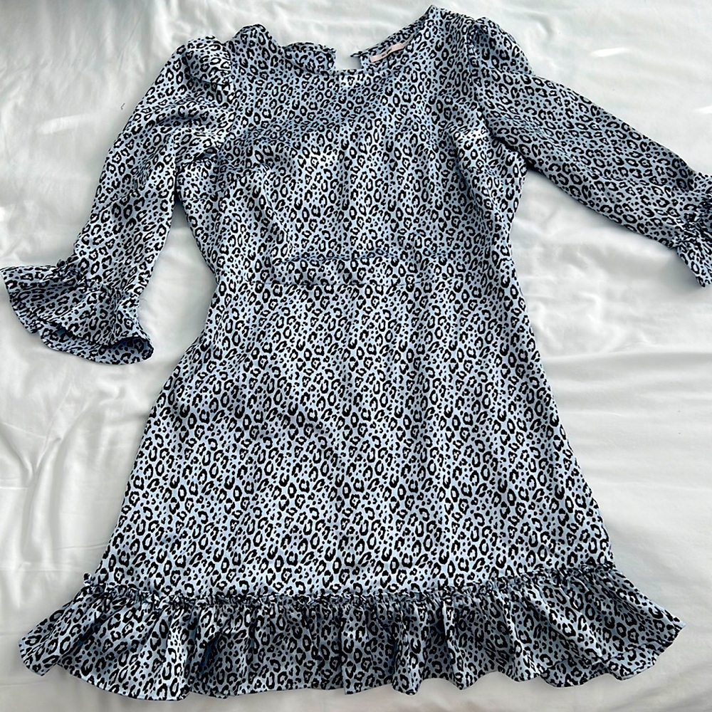 Silky, lightweight, Mini dress. formal with heels or casual with denim jacket